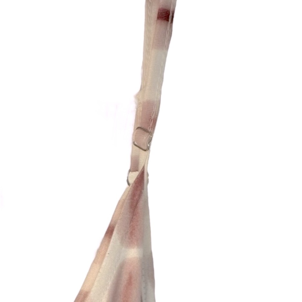 OURS White Pink Red Ikat Print Spaghetti Strap Pockets Maxi Sundress Dress - Picture 6 of 12